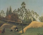 Henri Rousseau View of the Fortifications oil